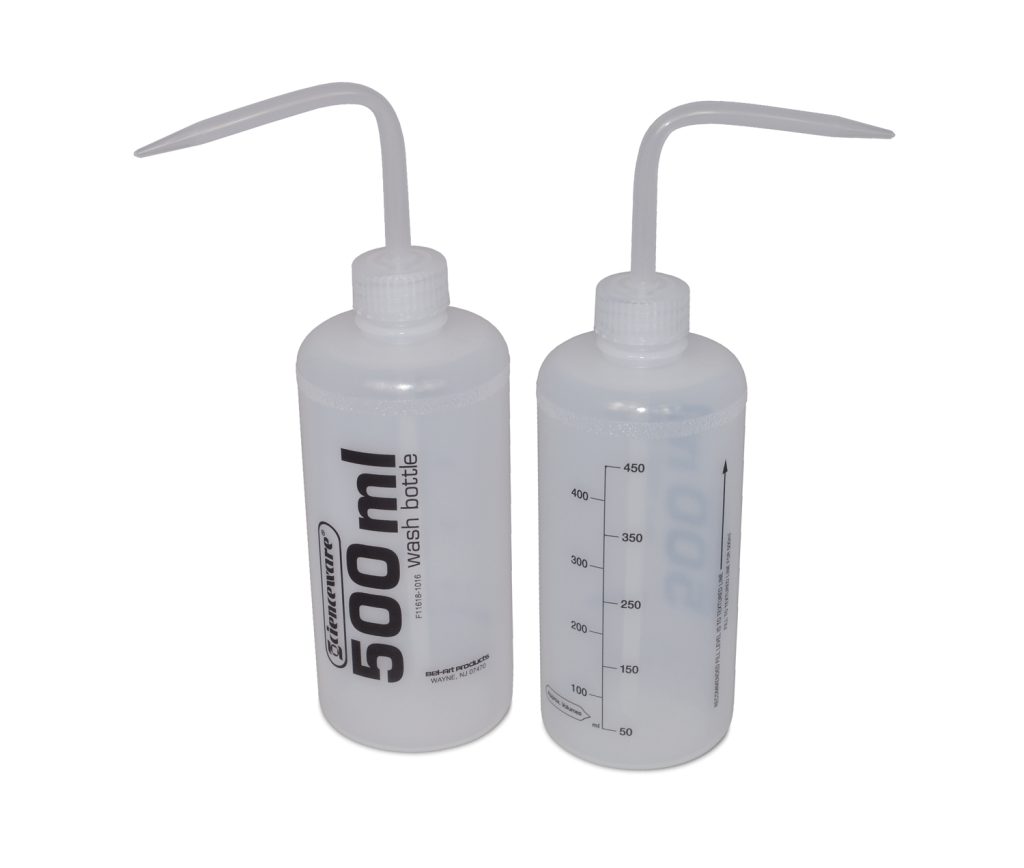 Volume Labeled Narrow-Mouth Wash Bottle