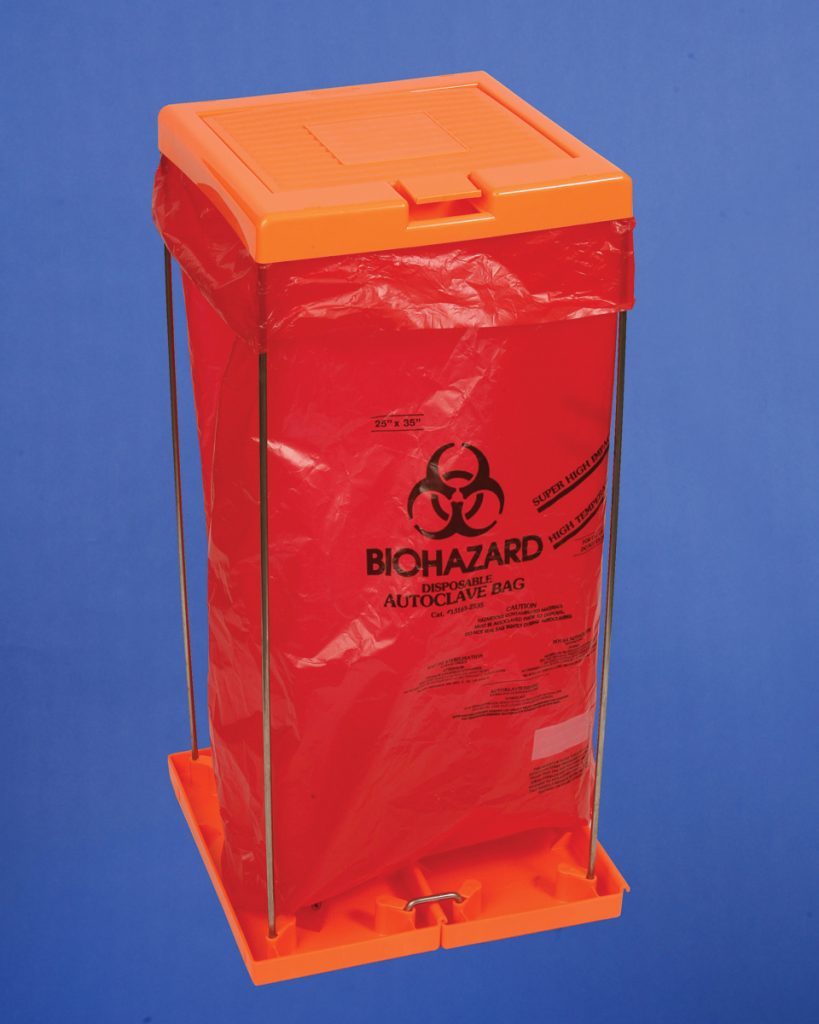 Clavies Biohazard Bag Holder Cover