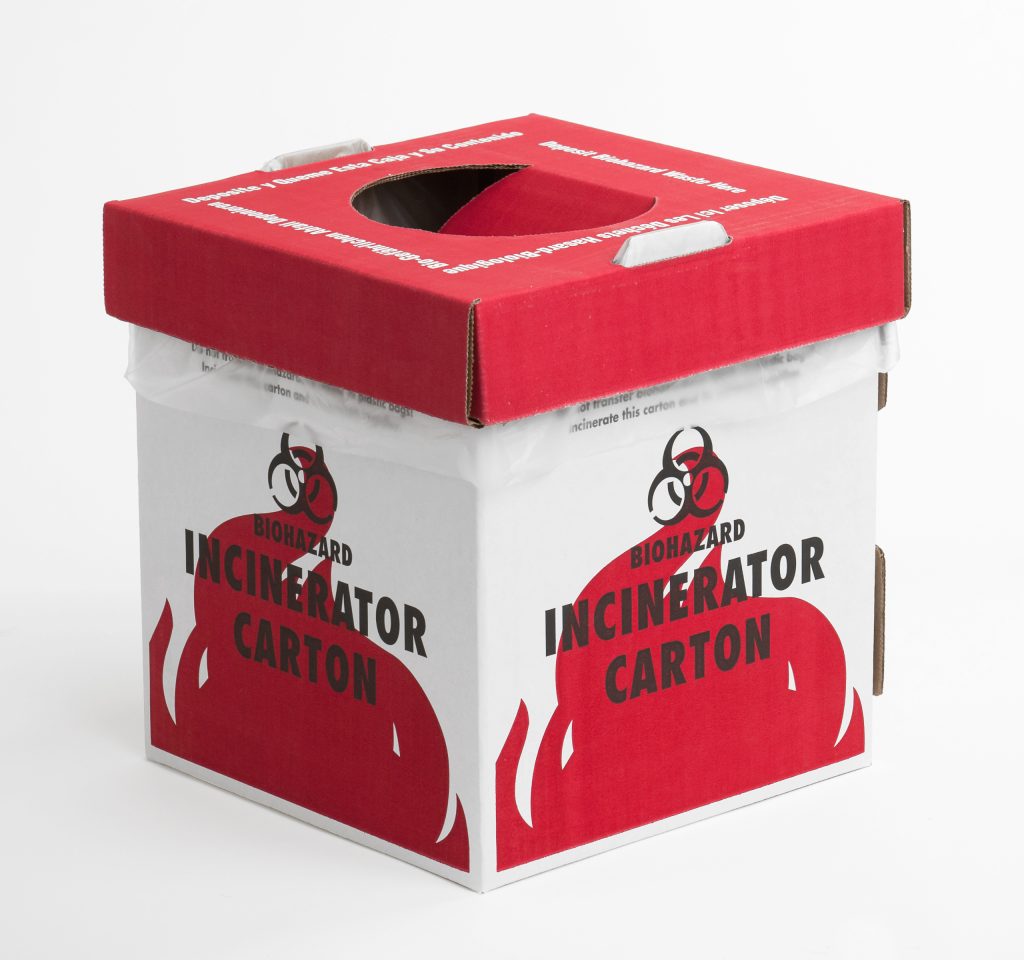 Biohazard Incinerator Cartons