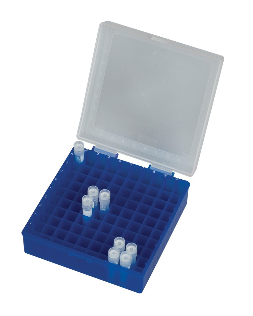 100-Place Polypropylene Freezer Storage Boxes