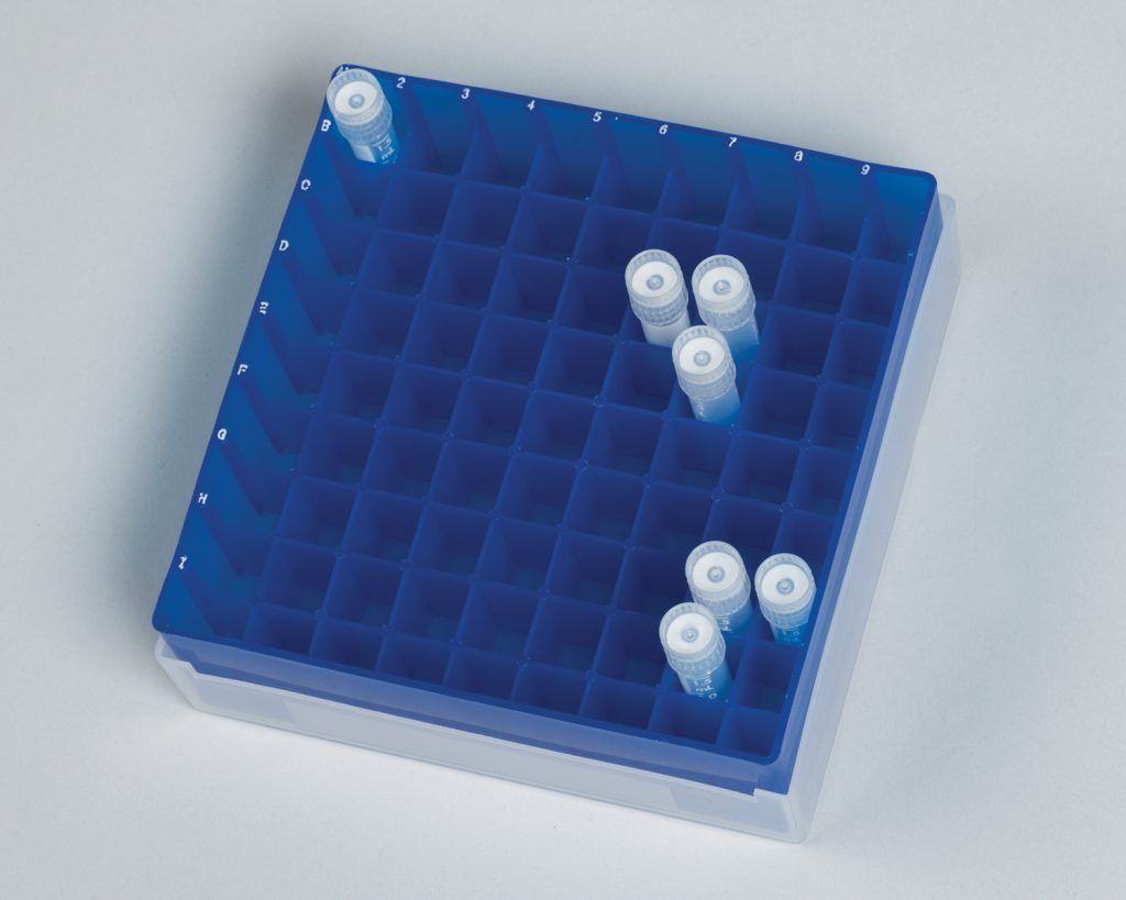 81-Place Polypropylene Freezer Storage Boxes
