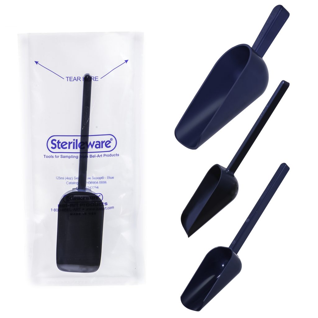 Sterileware Sense-Able Scoops Metal Detectable, Sterile Sampling Tools