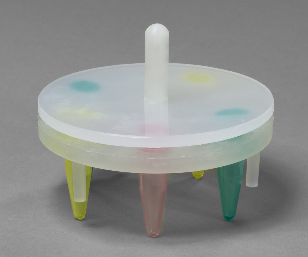 Round Microcentrifuge Floating Bubble Racks with Hold-Down Disk