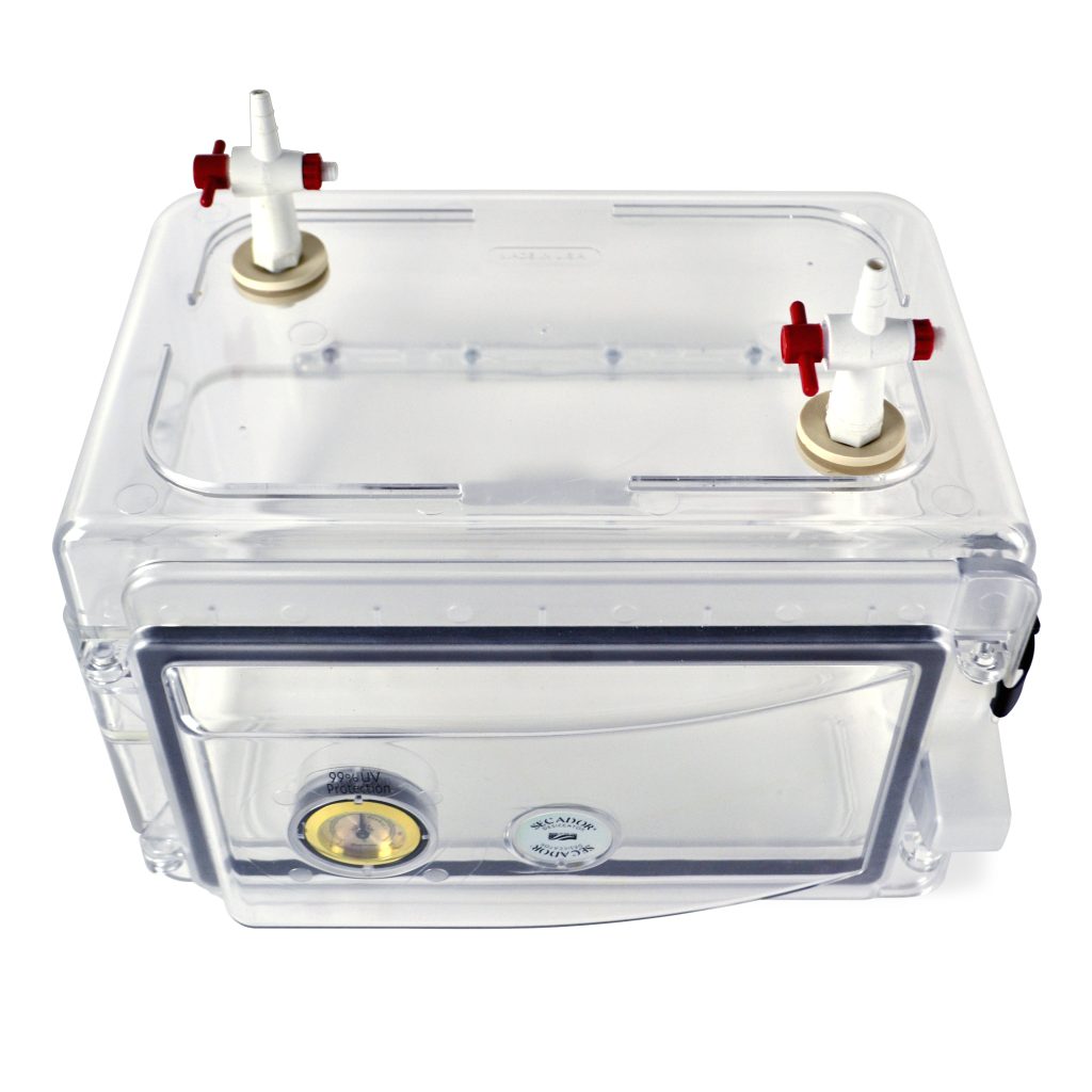 Secador Mini Gas-Purge Desiccator Cabinet