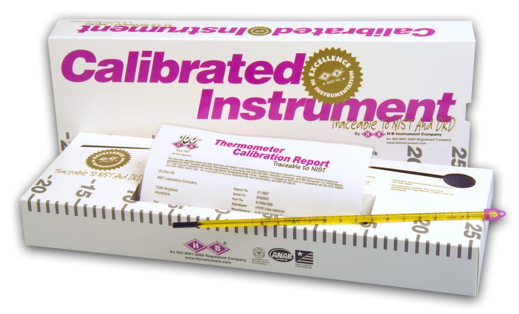 H-B Easy-Read Individually Calibrated Environmentally Friendly Liquid-in-Glass Laboratory Thermometers