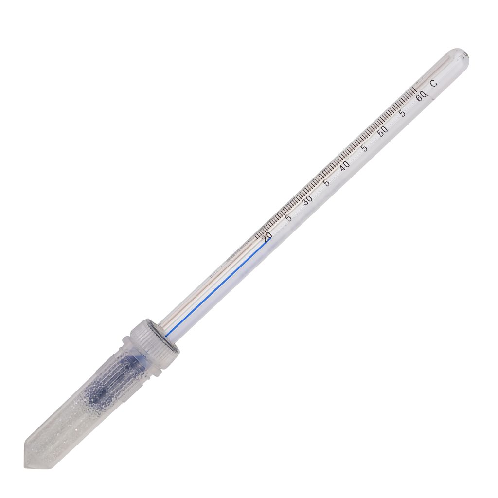 H-B DURAC Plus Dry Block/Incubator Liquid-in-Glass Thermometers; Partial Immersion, Organic Liquid Fill