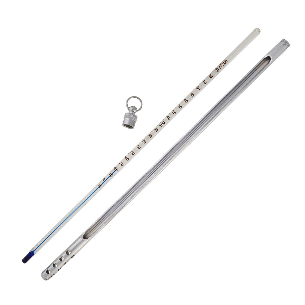 H-B DURAC Plus Armored Liquid-in-Glass Laboratory Thermometers, Organic Liquid Fill