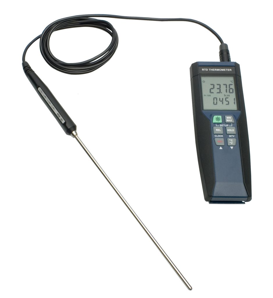 H-B DURAC High Temp Precision RTD Thermometer & Thermometer / Data Logger with Individual Calibration Report; -100 to 400 °C (-148 to 752 °F)
